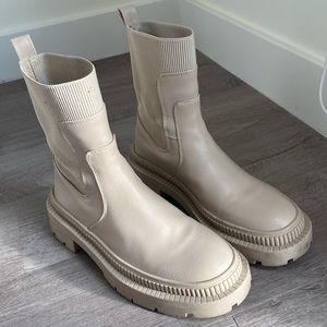 Mango platform boots